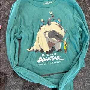 Nickelodeon Avatar The Last Airbender Teal Long Sleeve Shirt